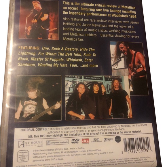 Metallica - Kill Em All to St. Anger (DVD, 2006) - Picture 8 of 8